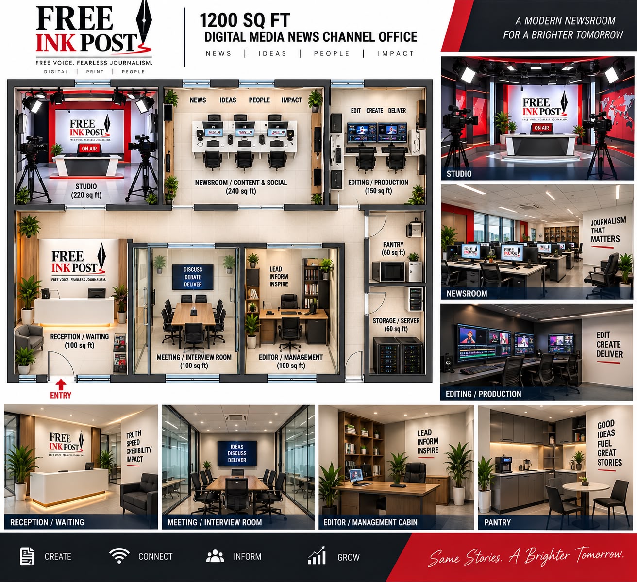 Free Ink Post studio
